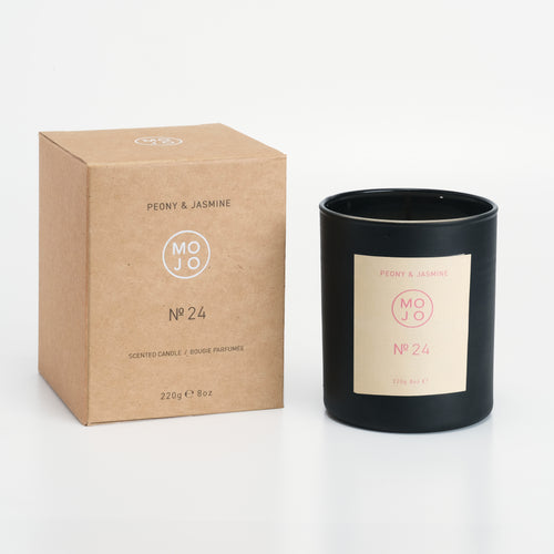 MOJO PEONY & JASMIN CANDLE NO 24 - Zebra Blush