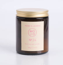 Load image into Gallery viewer, MOJO PEONY &amp; JASMIN CANDLE NO 24 -150g small - Zebra Blush
