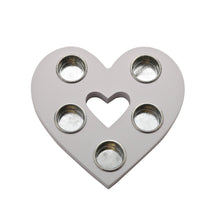 Load image into Gallery viewer, Moments Large Heart Shaped Multiple Tea Light Holder 20cm
