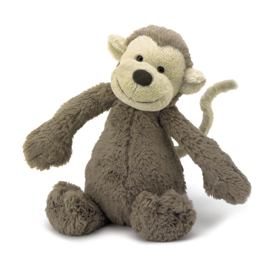 Bashful Monkey - Small - Zebra Blush