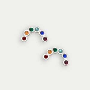 Rainbows & Heart Earring Card