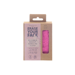Erase Your Face Reusable Makeup Removing Cloth-Pink Bright - Zebra Blush