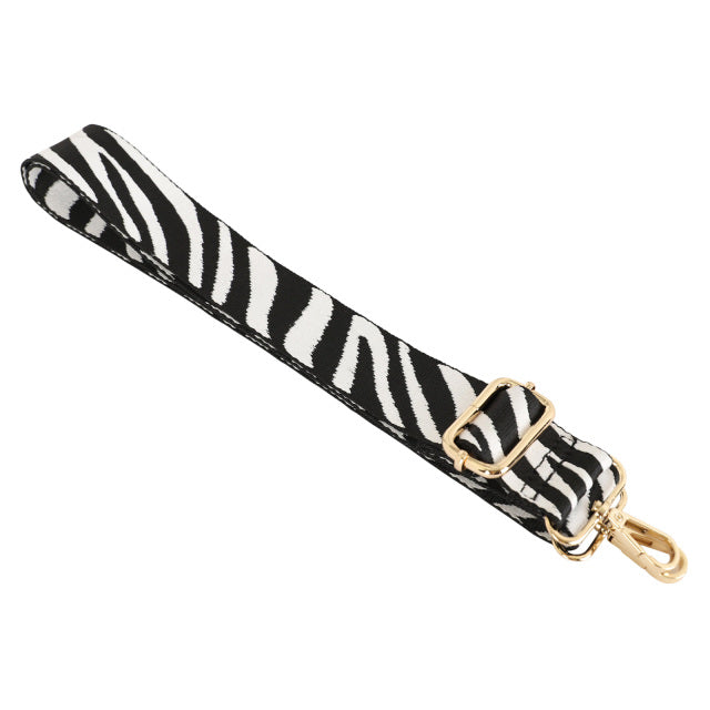 Black and Silver Zebra Bag Strap -42