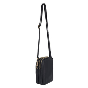 Triple Zipper Crossbody Bag- Various Colours