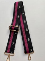 Load image into Gallery viewer, Fushcia Silver Star Navy Detachable Strap 014 - Zebra Blush
