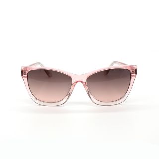 Blush pink translucent oversize sunglasses-30004 - Zebra Blush