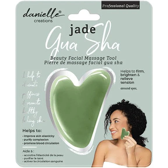 Gua Sha Massage Tool - Jade - Zebra Blush