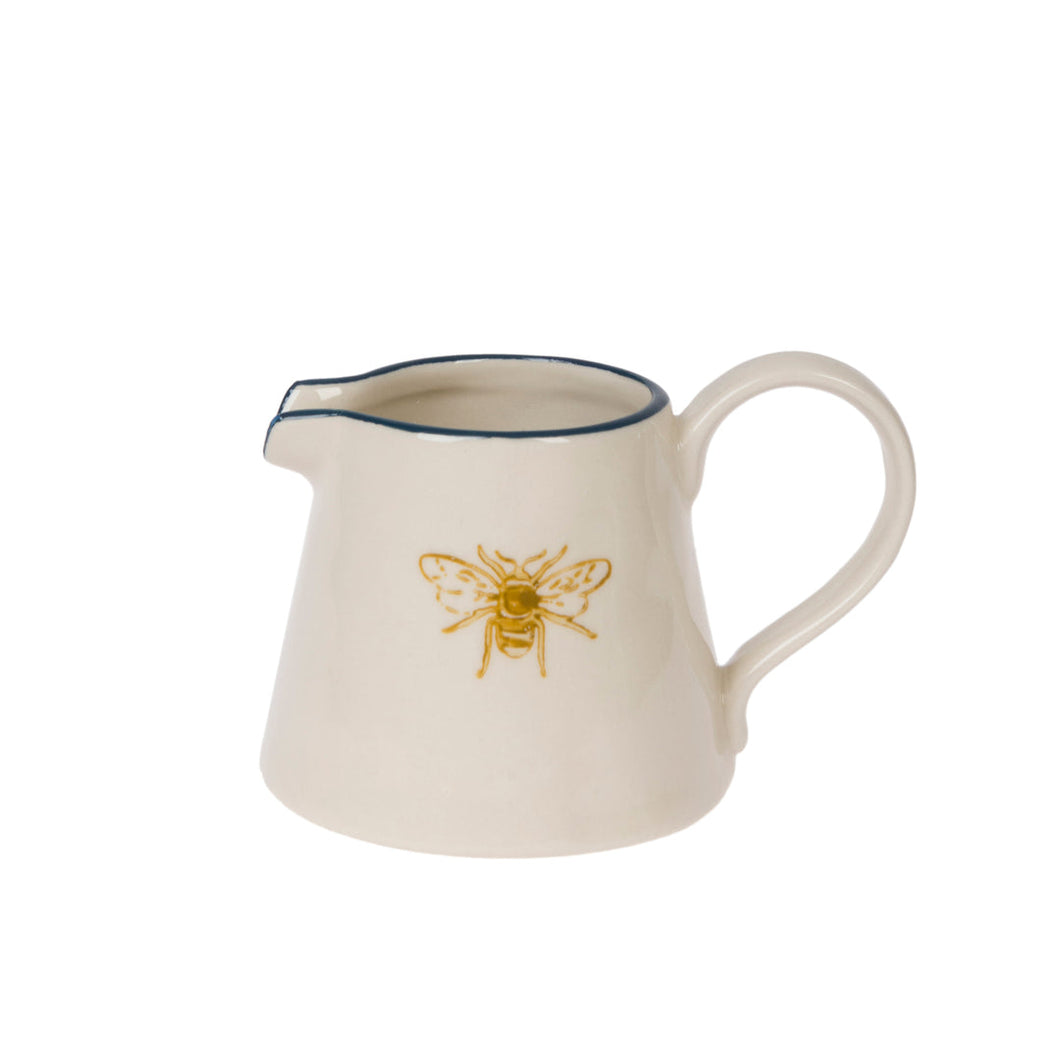 Jug - Stoneware - Mini - Bees - Zebra Blush
