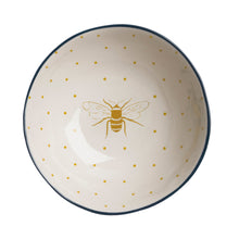 Load image into Gallery viewer, Nibbles Bowl - Stoneware - Bees - Zebra Blush
