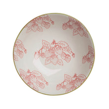 Load image into Gallery viewer, Nibbles Bowl - Stoneware - Strawberries - Zebra Blush
