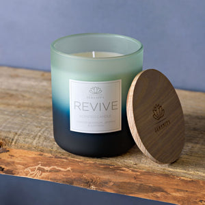 Serenity Revive Candle 270g Orange Blossom,Jasmine & Saffron - Zebra Blush
