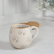Load image into Gallery viewer, Mug - Stoneware - Patterned - Elephants - Zebra Blush
