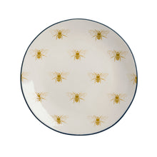 Load image into Gallery viewer, Side Plate - Stoneware - Bees - Zebra Blush
