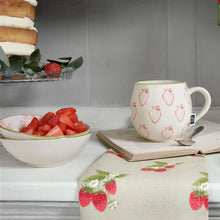 Load image into Gallery viewer, Nibbles Bowl - Stoneware - Strawberries - Zebra Blush

