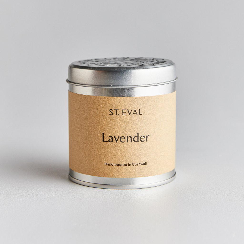 Lavender Scented Tin Candle - Zebra Blush