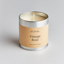 Load image into Gallery viewer, Vintage Rose Scented Tin Candle - Zebra Blush
