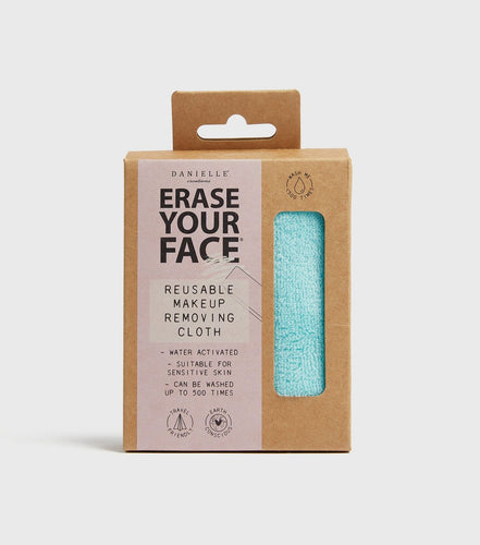 Erase Your Face Reusable Makeup Removing Cloth-Aqua - Zebra Blush