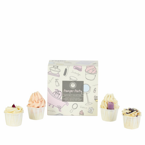 Pamper Party Bath Melt Set - Zebra Blush