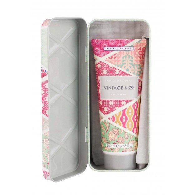 Vintage and Co Fabric and Flowers Hand cream-100 ml - Zebra Blush