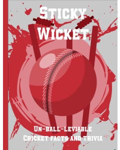 Sticky Wicket - Cricket Book - Zebra Blush